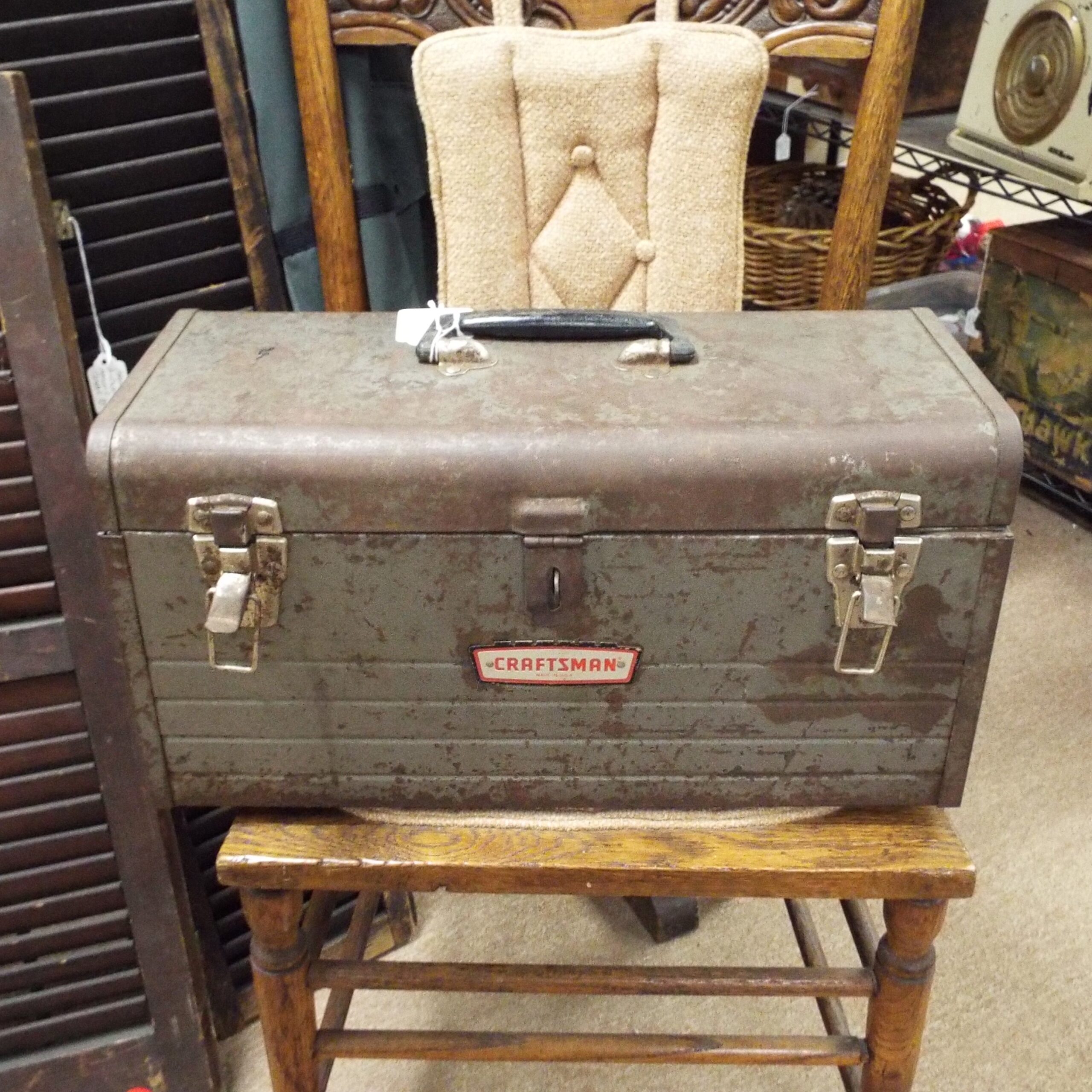 Vintage Craftsman Metal Toolbox with Tray – It's Bazaar on 21st Street