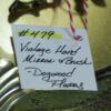 Vintage Hand Mirror & Brush - Dogwood Flowers - #479 - Image 5