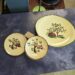 9 Pc Blue Ridge Pottery Weathervane Pattern Plates