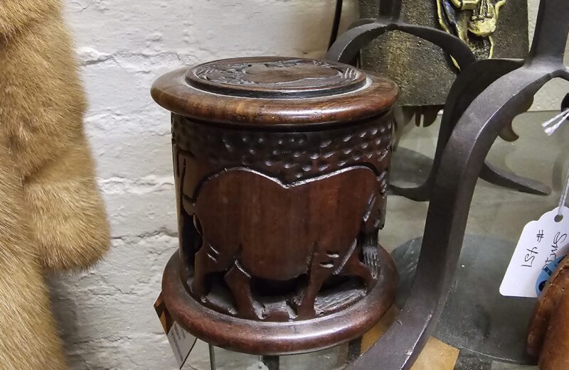 Tanzania – Wooden Carved Coaster Set – Rhino – #367
