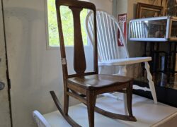Antique Small Rocking Chair – Wooden – Handmade From Italy – #1000