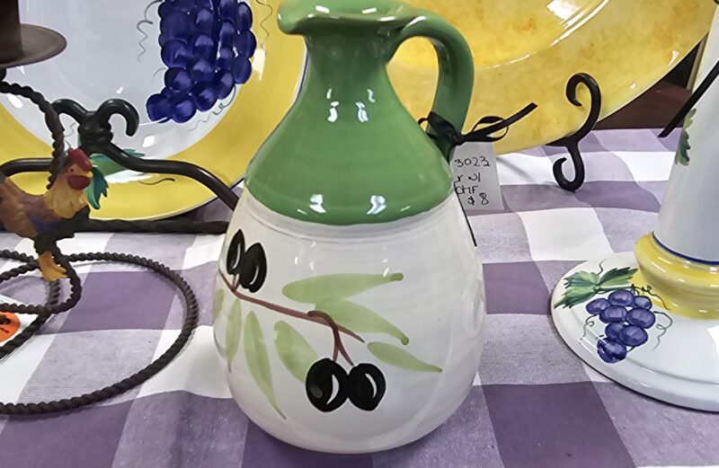 Oil Jar with Grape Motif – #3023