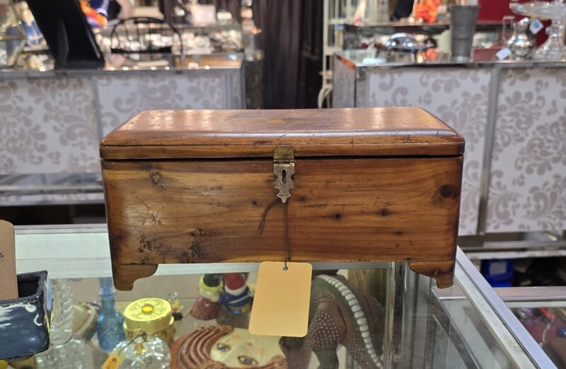 Antique Box with Inlaid Eagle