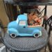 Turquois Ceramic Truck Planter/Figurine/Display