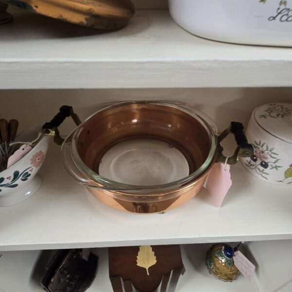 Copper and Glass  Dish - Lidded - Image 3