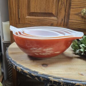 Pyrex Autumn Harvest Cinderella Mixing Bowls - Set of 4