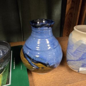 Handmade Pottery Vase - Glazed Ocean - #557