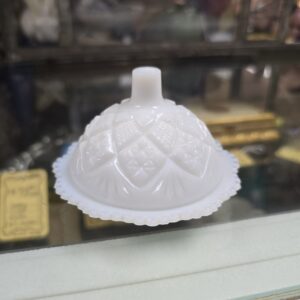 Milk Glass covered Dish