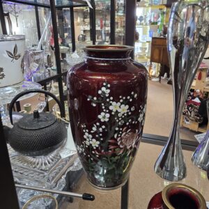 Vintage Japanese Ginbari Vase - Cloisonné By Ando Sato - Signed - #4439