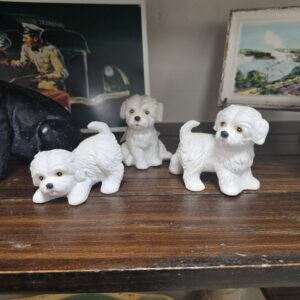 Homco Puppy Trio Figurines