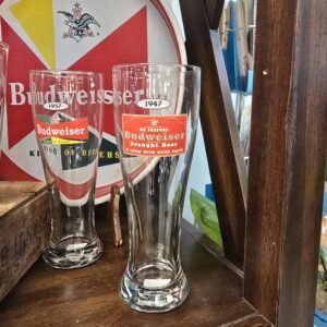 Retro 1947 Budweiser Draught Beer Glass