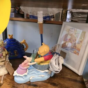 Vintage Disney Winnie The Pooh and Piglet Blustery Day Lamp - #B-591