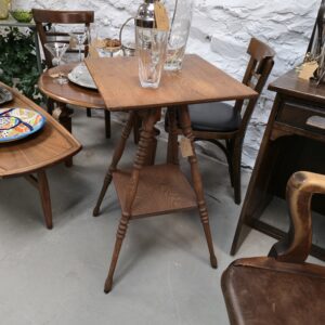 Square Spindle Legged Side Table
