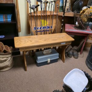 Vintage Oak Bench - Solid and Sturdy