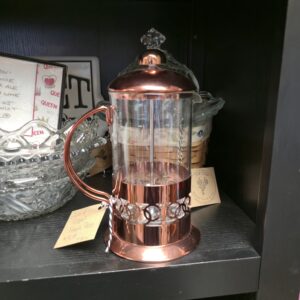 Glass and Copper French Press