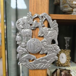 Vintage cast Metal Circle of Life Wall Hanging - #1168