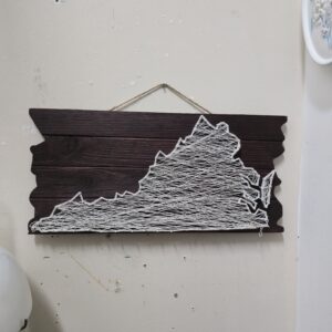 Vintage Virginia String Art