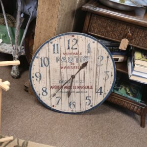 Large Wood Battery Clock