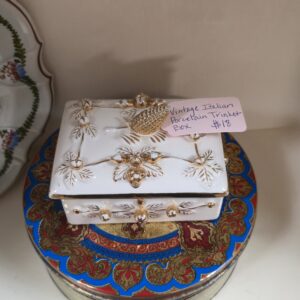 Vintage Italian Porcelain Trinket Box - #4035