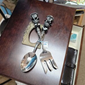 Salad Servers - Black And White - #4835