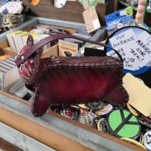 Leather Kitten Purse