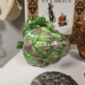 Vintage Vietri Lidded Artichoke Bowl - Made in Italy - #1269