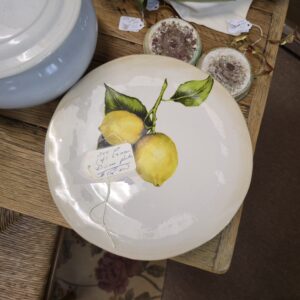 Set of 4 Dinner Plates - Lemon Motif