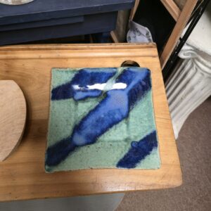 Studio Pottery - Blue/Green Plate