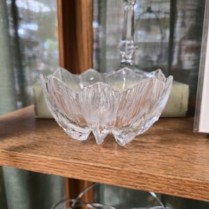 1980's Kosta Boda Crystal Water Lily Bowl - Sweden - #562