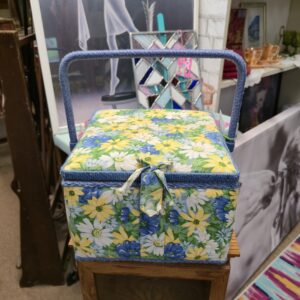 Vintage Floral Sewing Box