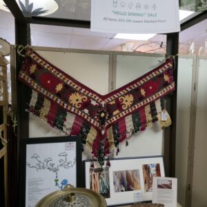 Vintage Hand Embroidered and Beaded Textile From Afghanistan - #1682