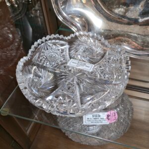 Walsh Cut Glass - "Ozone" - 8" Low Bowl - #CG-750