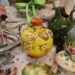 Vintage Orange and Yellow Ginger Jar – Rare – #2506