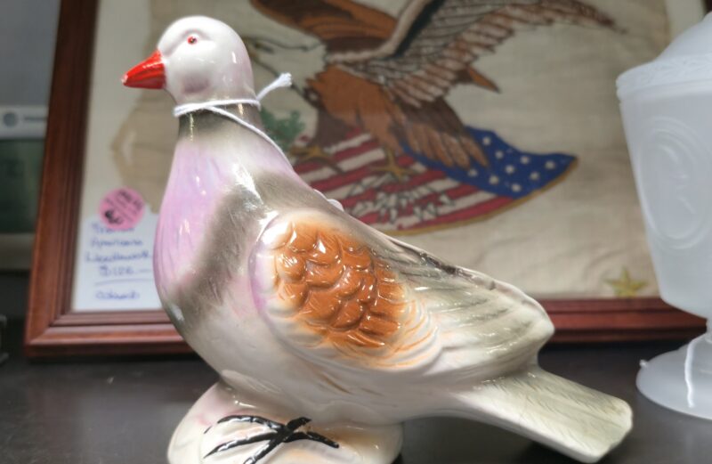 1950’s Iridescent Lusterware Purple Dove Figurine
