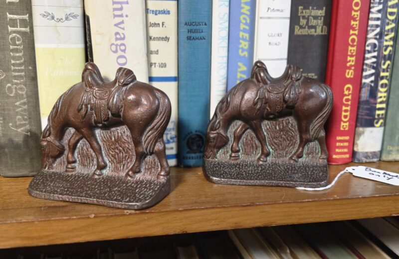 Saddled Horses Bookends