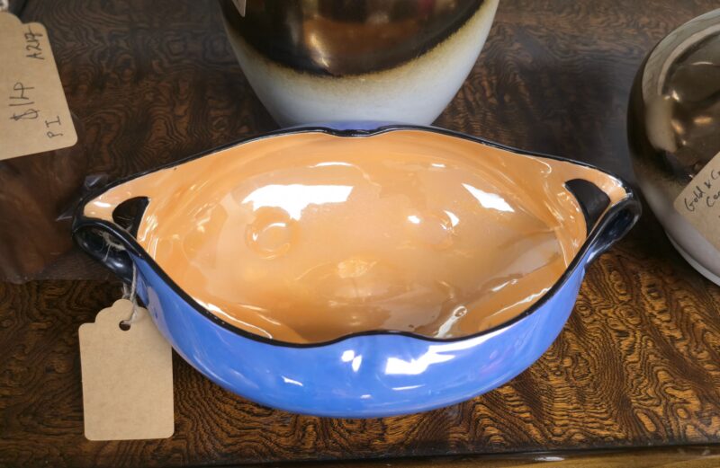 Japanese Pottery Bowl – Blue and Orange – Noritake – #B129